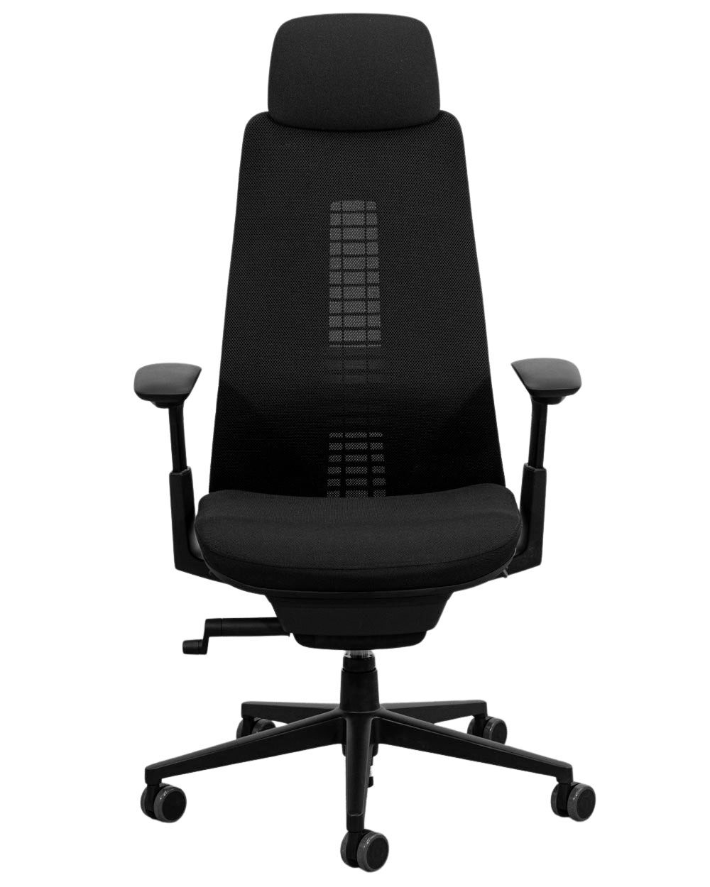 Haworth Fern, Bürostuhl, Black Edition, mit Kopfstütze & Lordosenstütze