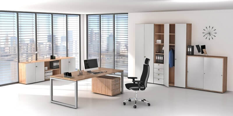 deskgo variabel R Schreibtisch alle Formen