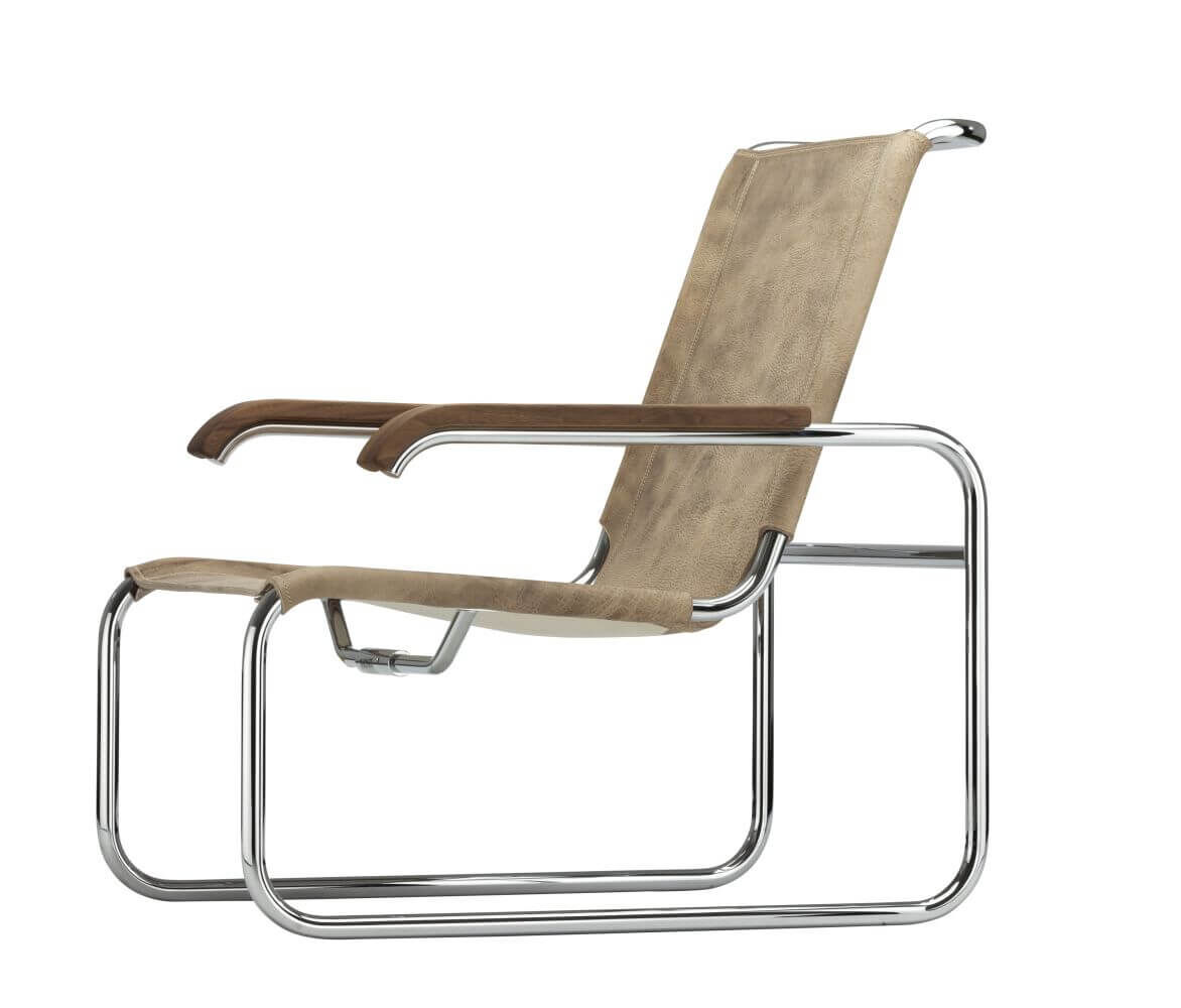 Thonet S35 L Klubsessel Pure Materials Büffelleder