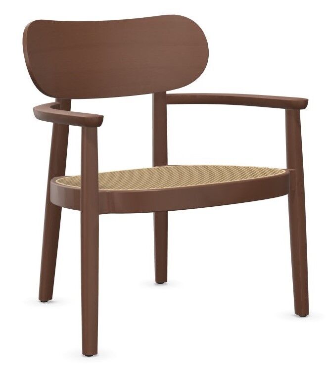 Thonet 119 F, Lounge-Sessel, Rohrgeflecht-Sitz 