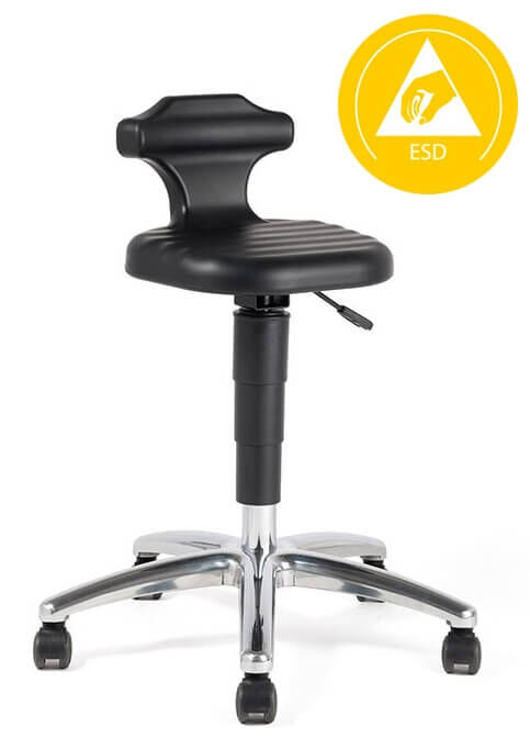 Bimos ESD Flex 1 9408E ESD-Hocker mit Rollen