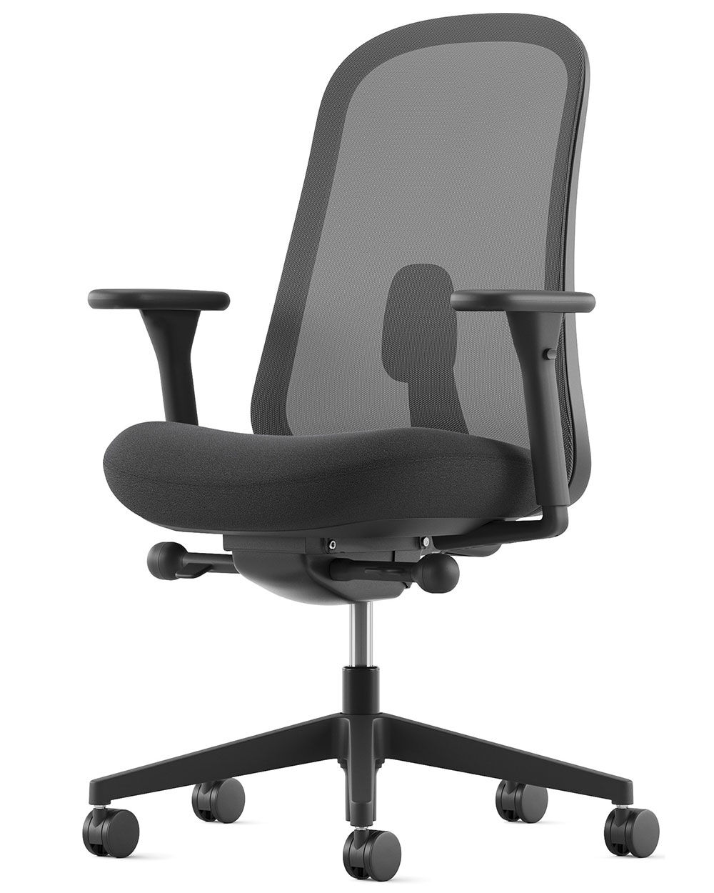 Herman Miller Lino Black Bürostuhl schwarz in Komplettausstattung