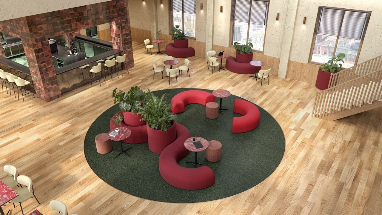 BuzziSpace BuzziCee, Polsterhocker, akustisch wirksam, 2 Größen