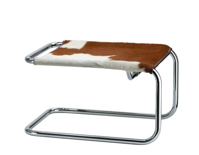 Thonet S 35VH Fußhocker Kuhfell Bezug
