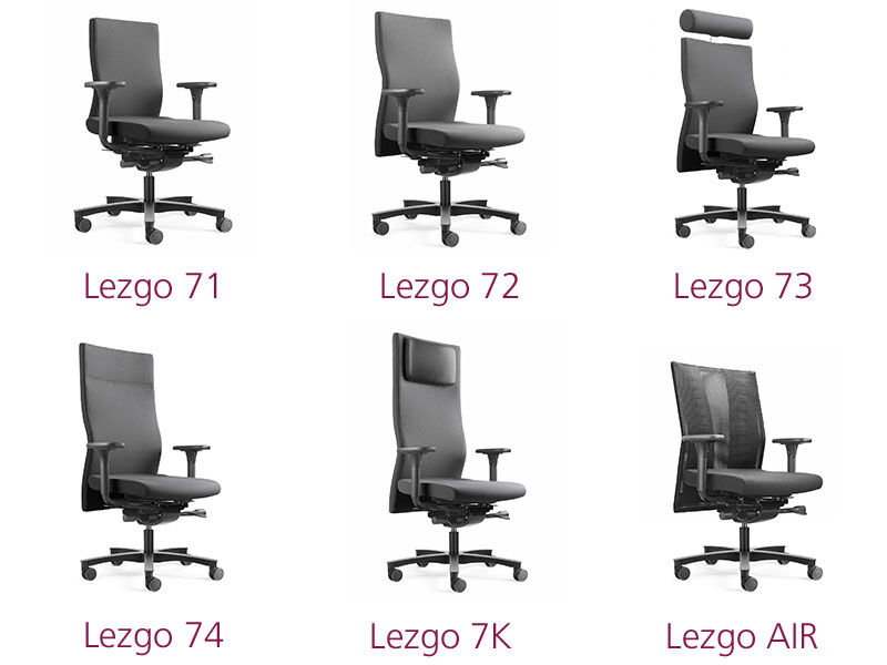 Übersicht Modelle Löffler Lezgo Bürostühle
