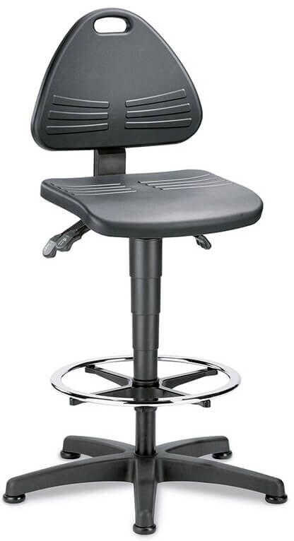 Arbeitsstuhl hoch Bimos Isitec 3 mit Fußring