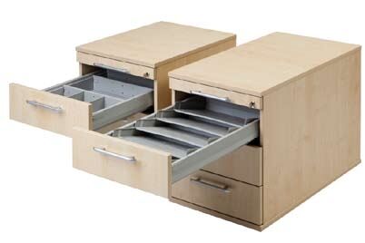 deskgo DC58-3 Rollcontainer Basic T 58 cm 3 Schübe