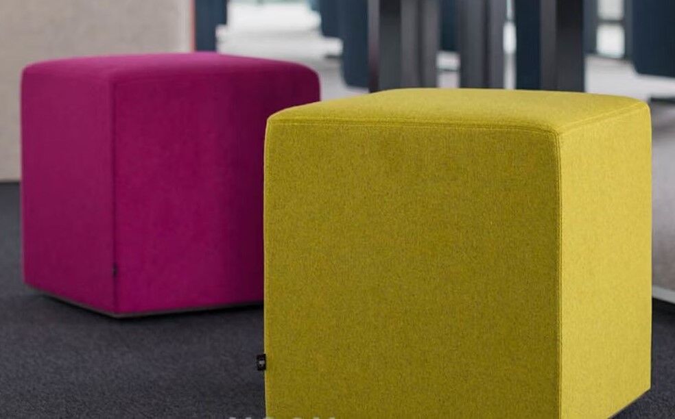 BuzziSpace BuzziCube Flat, Polsterhocker, akustisch wirksam, verschiedene Größen