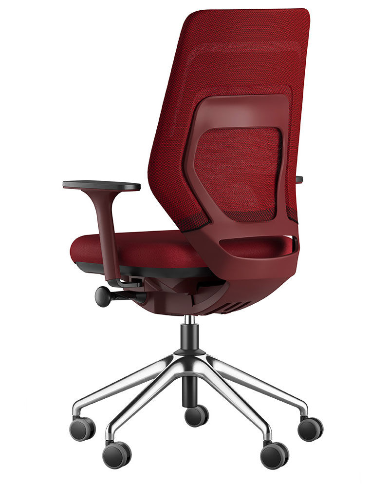 fm Asiento Bürostuhl, 3D-Mechanik, dunkelrot
