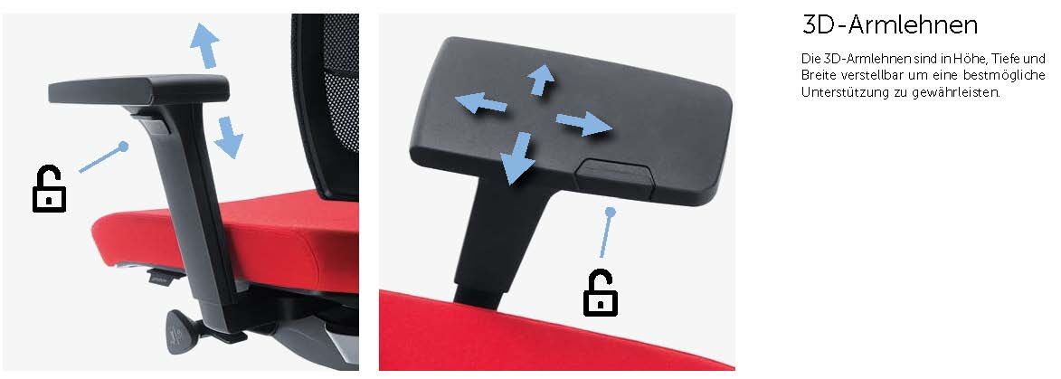 Profim Xenon 10SFL, Bürostuhl, schwarz