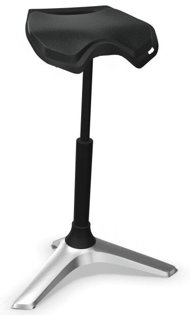 ONGO Stand Stehhilfe schwarz, Sitzhöhe 61 - 90 cm,