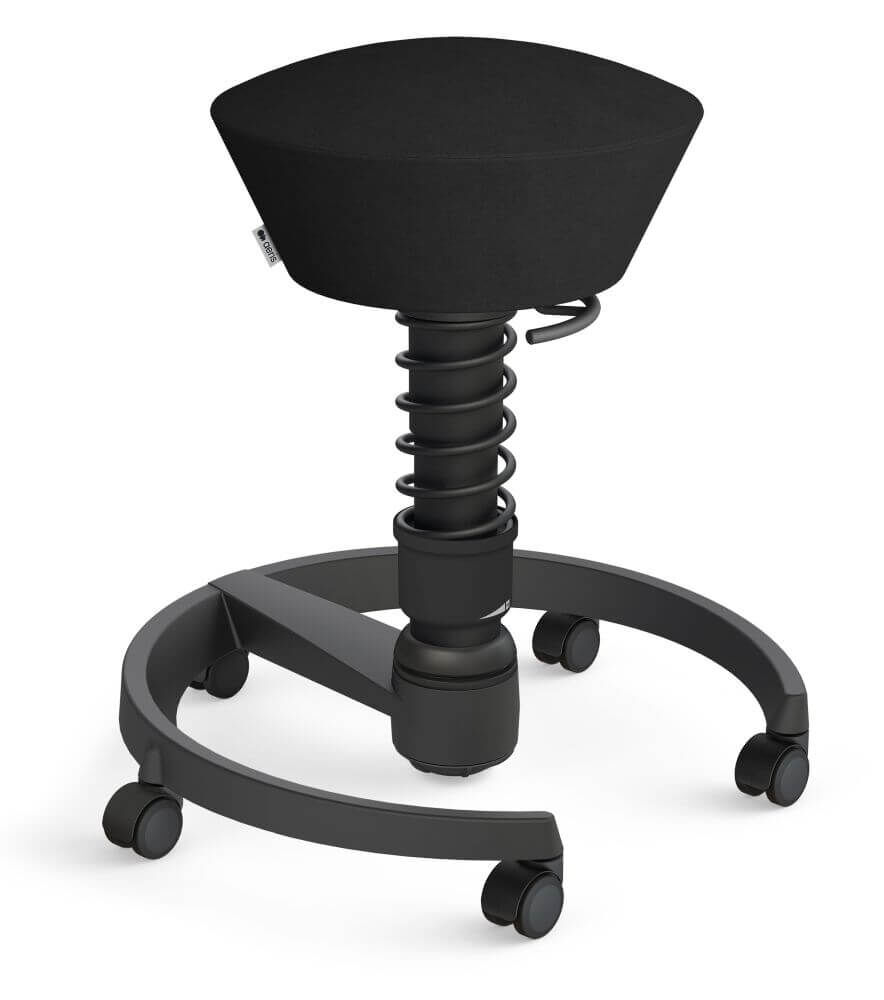 Aeris Swopper Mikrofaser schwarz, Rollen, Gestell/