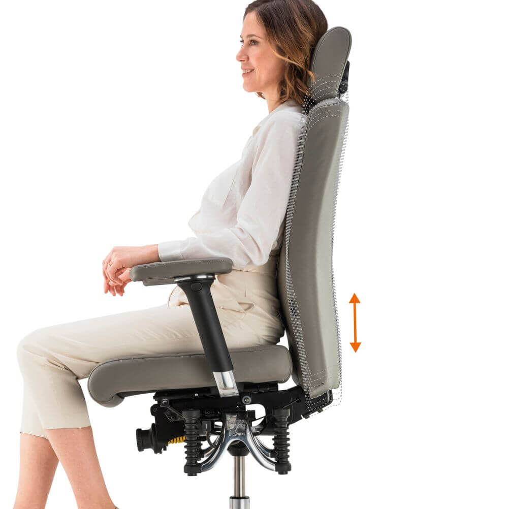 Haider Bioswing 560 iQ Bürostuhl mit höhenverstellbarer Rückenlehne
