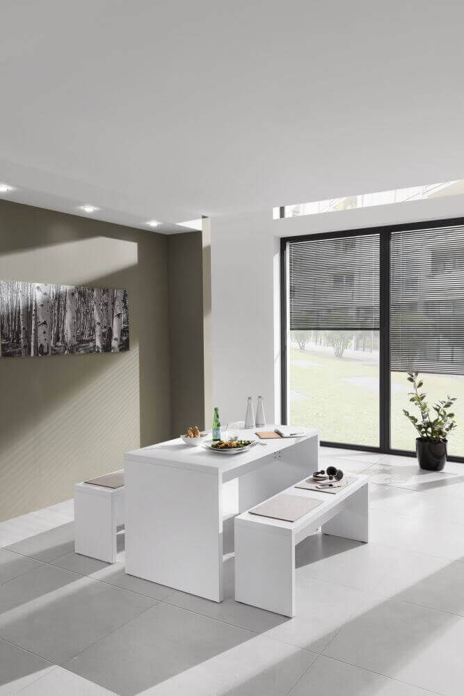 deskgo Kantinentisch mit Sitzbänken, Tisch 130 x