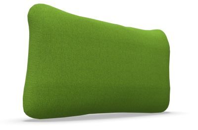 Grünes ergonomisches Kissen in rechteckiger Form für dynamisches und gesundes Sitzen im Büro oder Homeoffice.