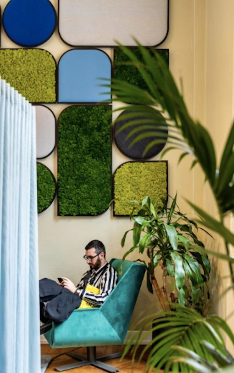 BuzziSpace BuzziMood, Akustik-Paneel, Wandmontage, viele Formate, Moos oder Stoff