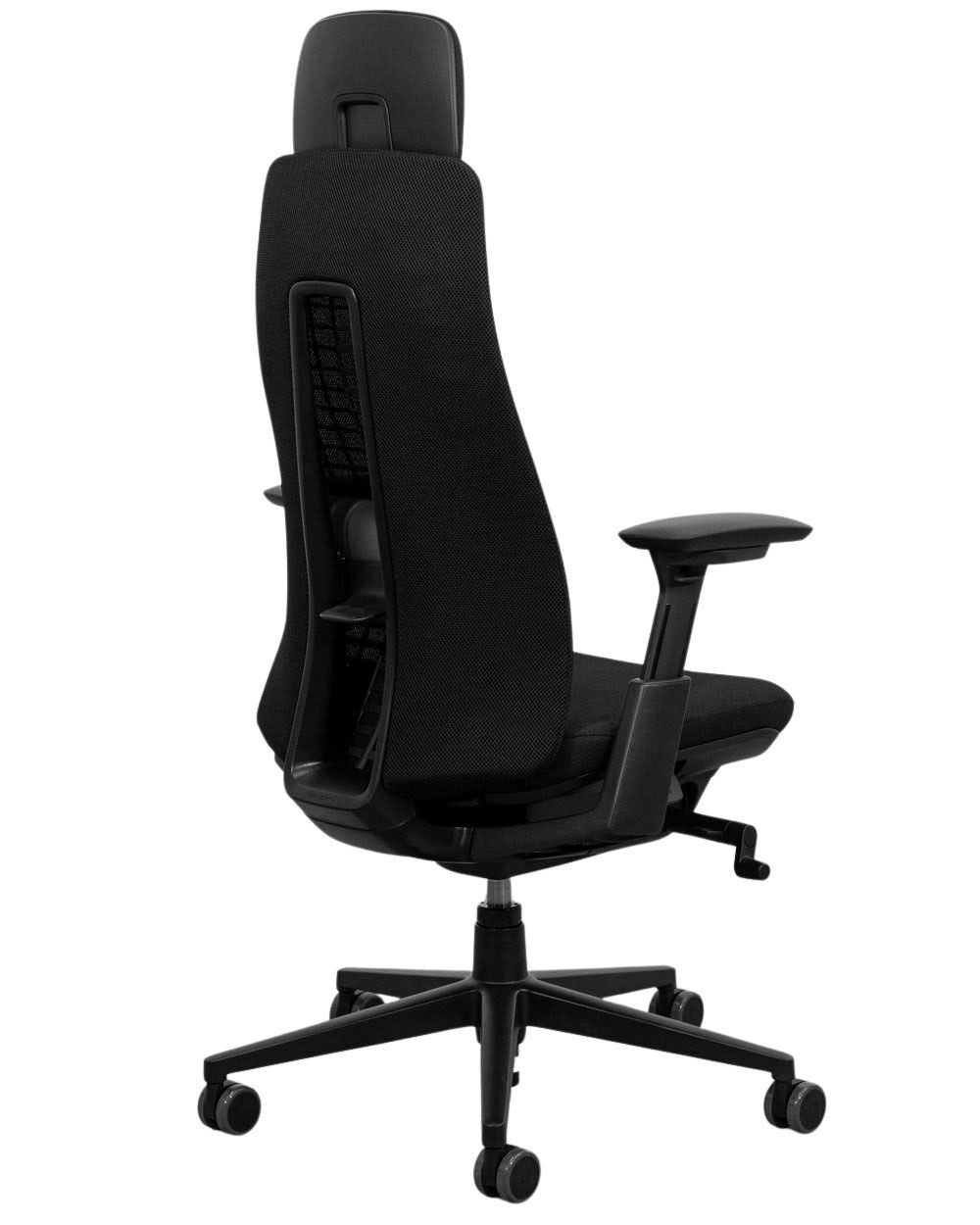 Haworth Fern, Bürostuhl, Black Edition, mit Kopfstütze & Lordosenstütze