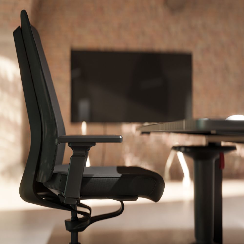 Interstuhl PURE BLCK PU213, ergonomischer