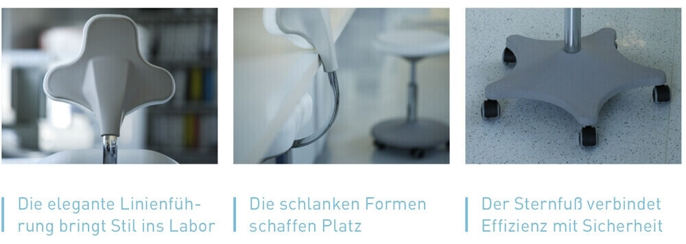 Laborstuhl Bimos Labster 3 ESD ableitfähig 9101E
