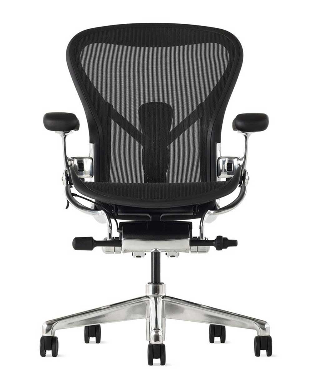 Herman Miller Aeron Onzx, Größe C, Alu-poliert