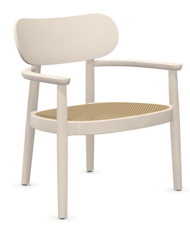 Thonet 119 F, Lounge-Sessel, Rohrgeflecht-Sitz 