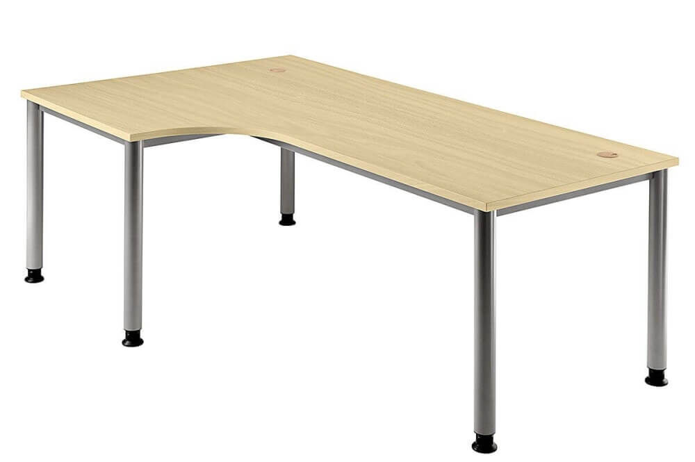 deskgo variabel H Schreibtisch H-Gestell silber