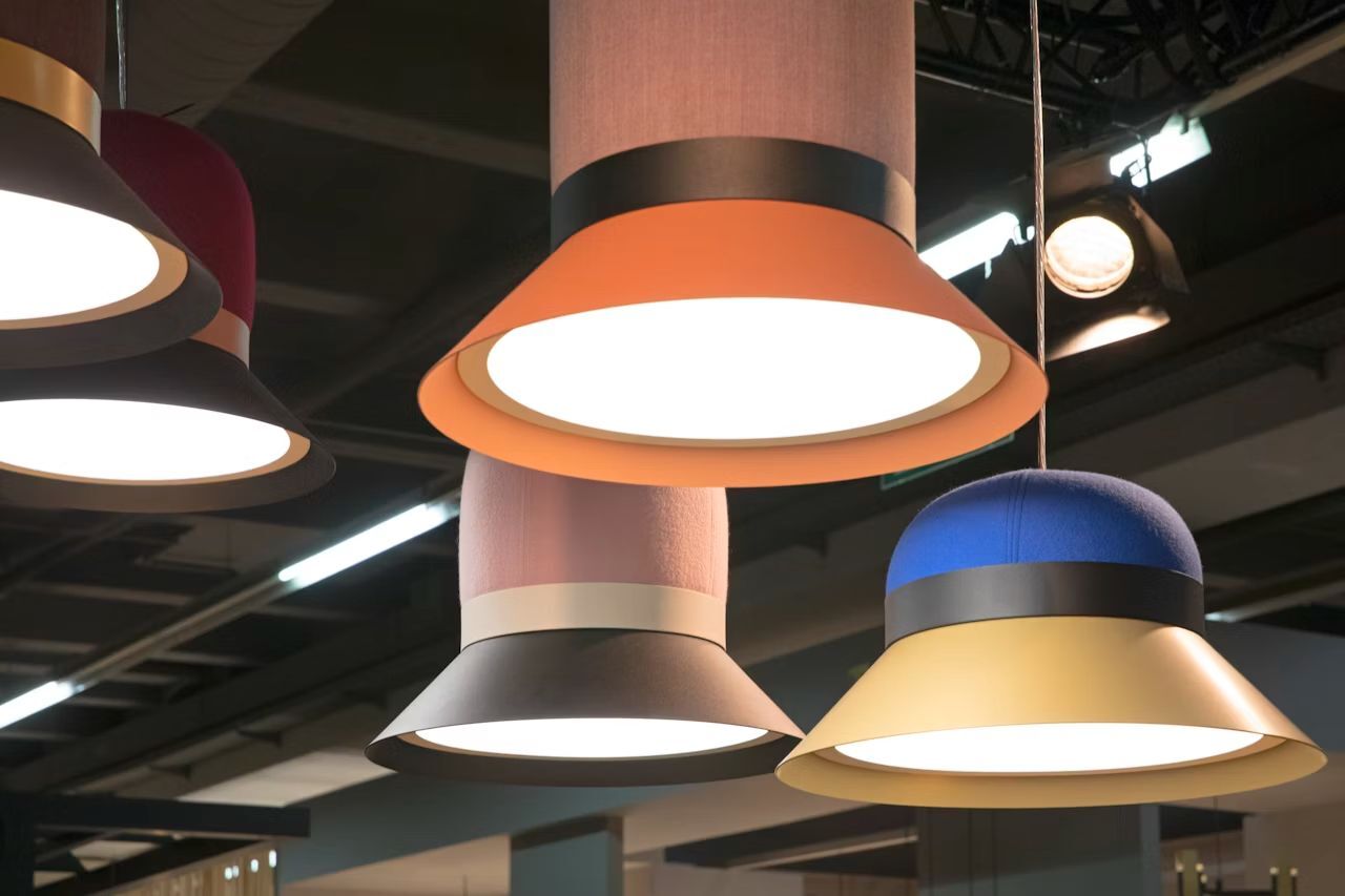 BuzziSpace BuzziHat, LED Deckenlampe, akustisch wirksam, verschiedene Größen