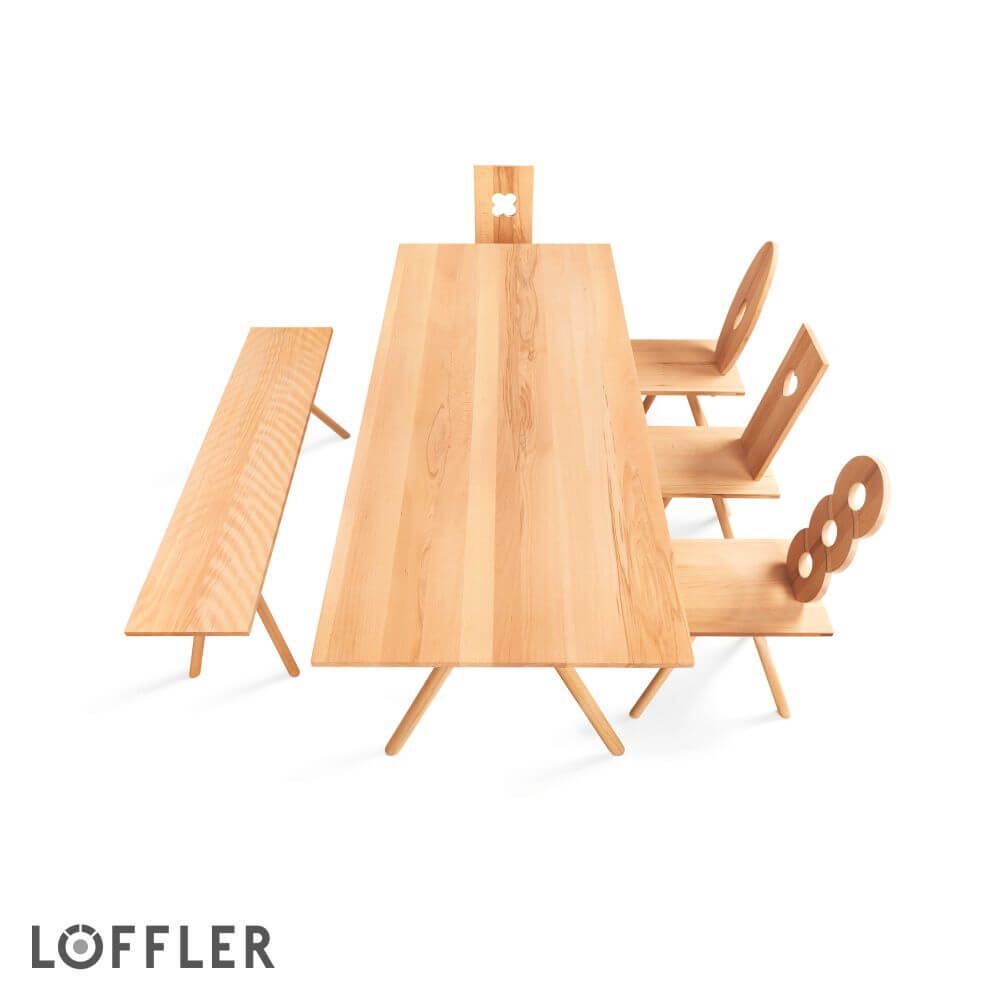 Löffler Alpenglühn AG B001 Holzbank 140 x 32 cm