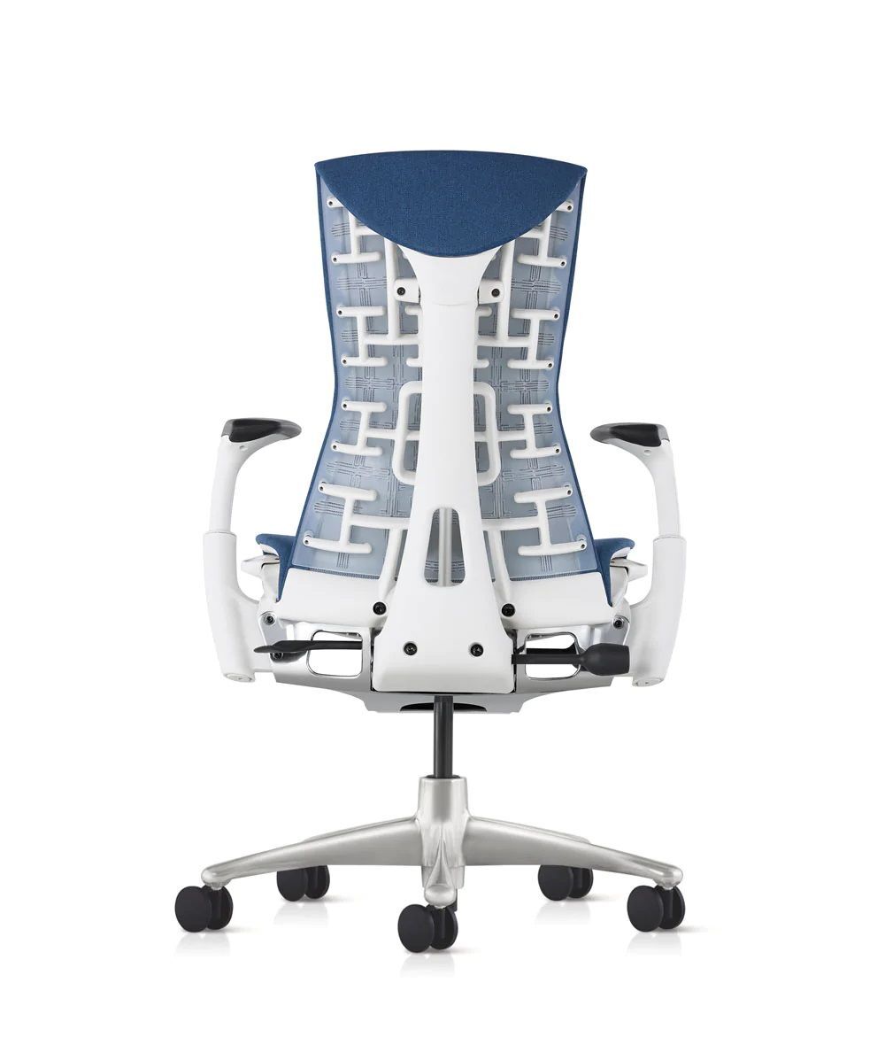Herman Miller Embody Weiß-Blau, Fußkreuz