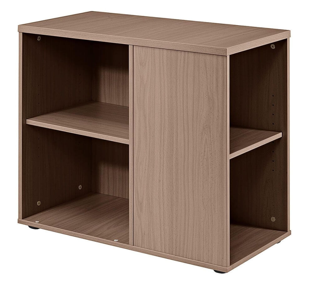 deskgo Container DAC80 in Nussbaum-Farbe