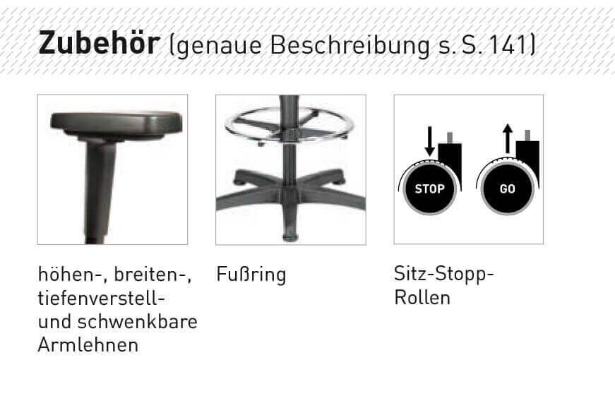 Arbeitsstuhl hoch Bimos All-In-One Highline 3