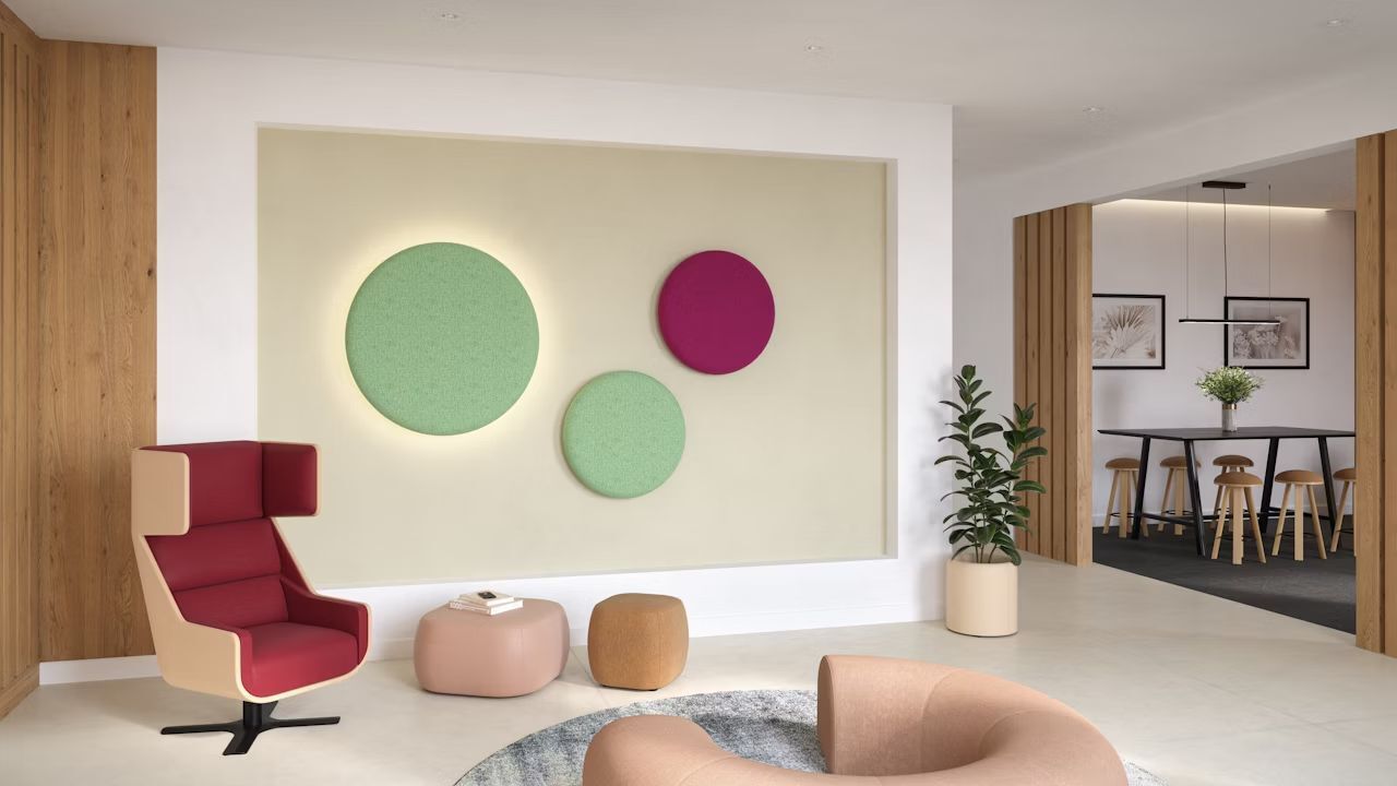 BuzziSpace BuzziPebl Light, Akustikelement mit Hinterleuchtung