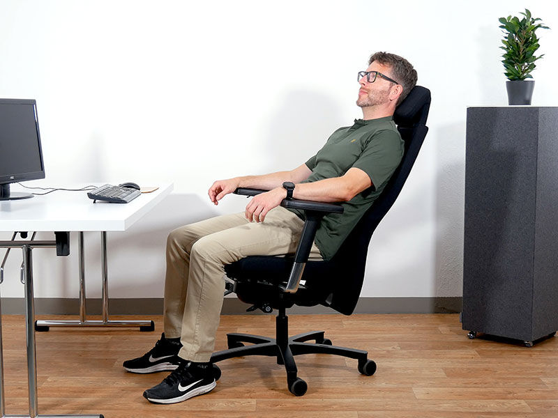 Synchronmechanik beim Löffler Lezgo Bürostuhl