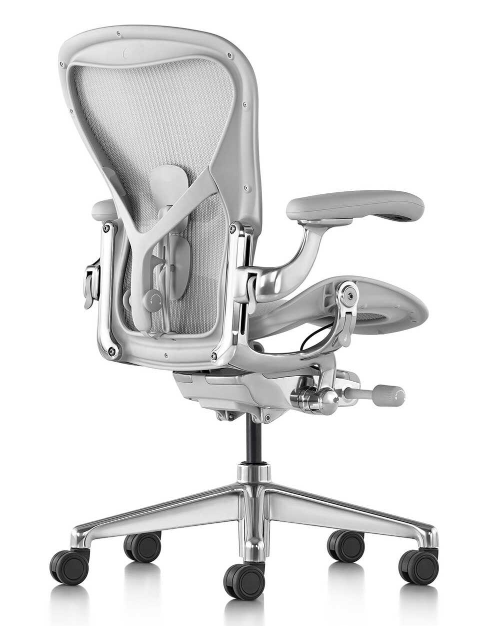 Herman Miller Aeron, Mineral, Größe B, Armlehnen