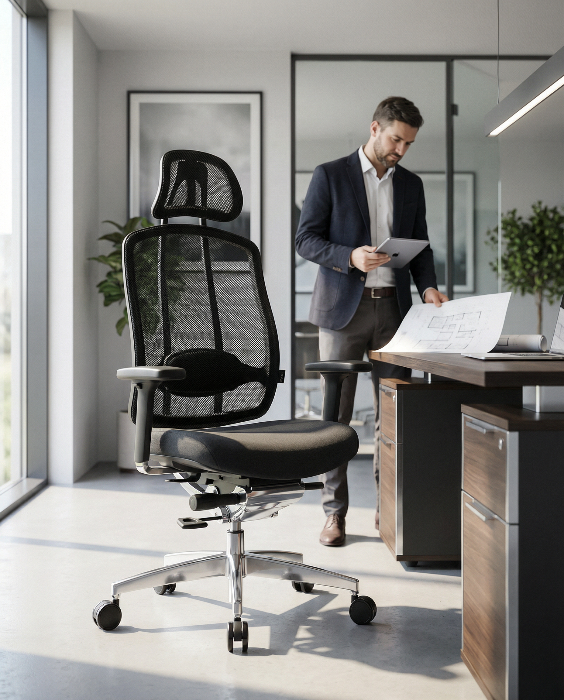 Wagner AluMedic 10, ergonomischer Bürostuhl, Komplettausstattung (Expressmodell)