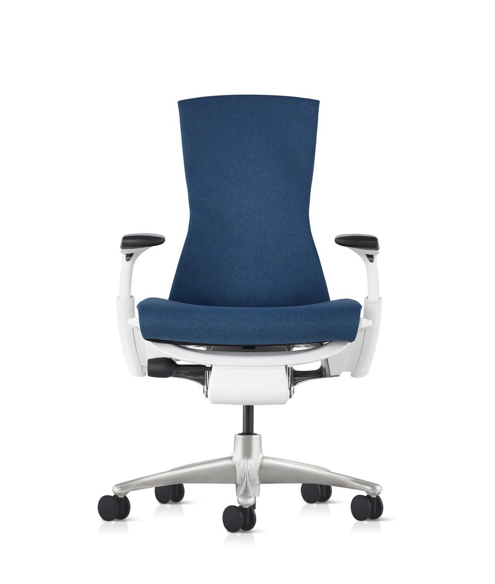 Herman Miller Embody Weiß-Blau, Fußkreuz