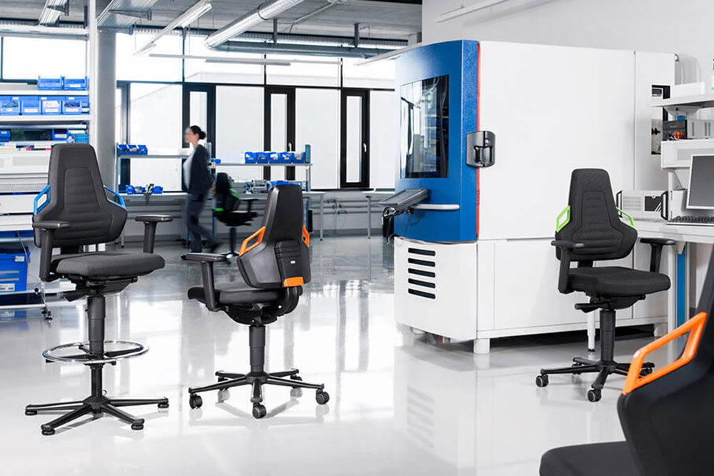Bimos Arbeitsstühle in der Industrie
