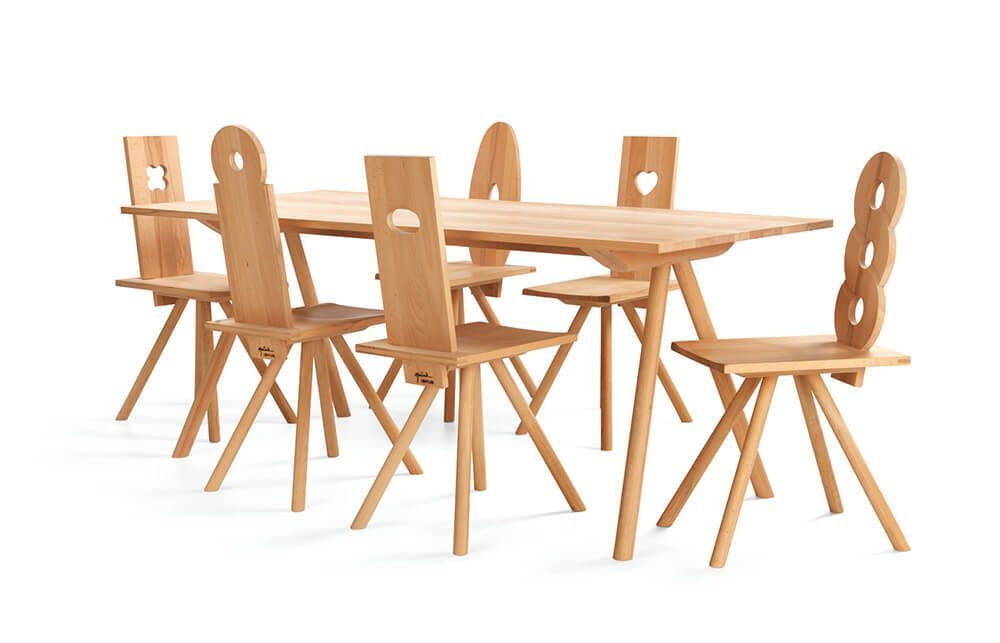 Löffler Alpenglühn AG T004 Holztisch 200 x 80 cm