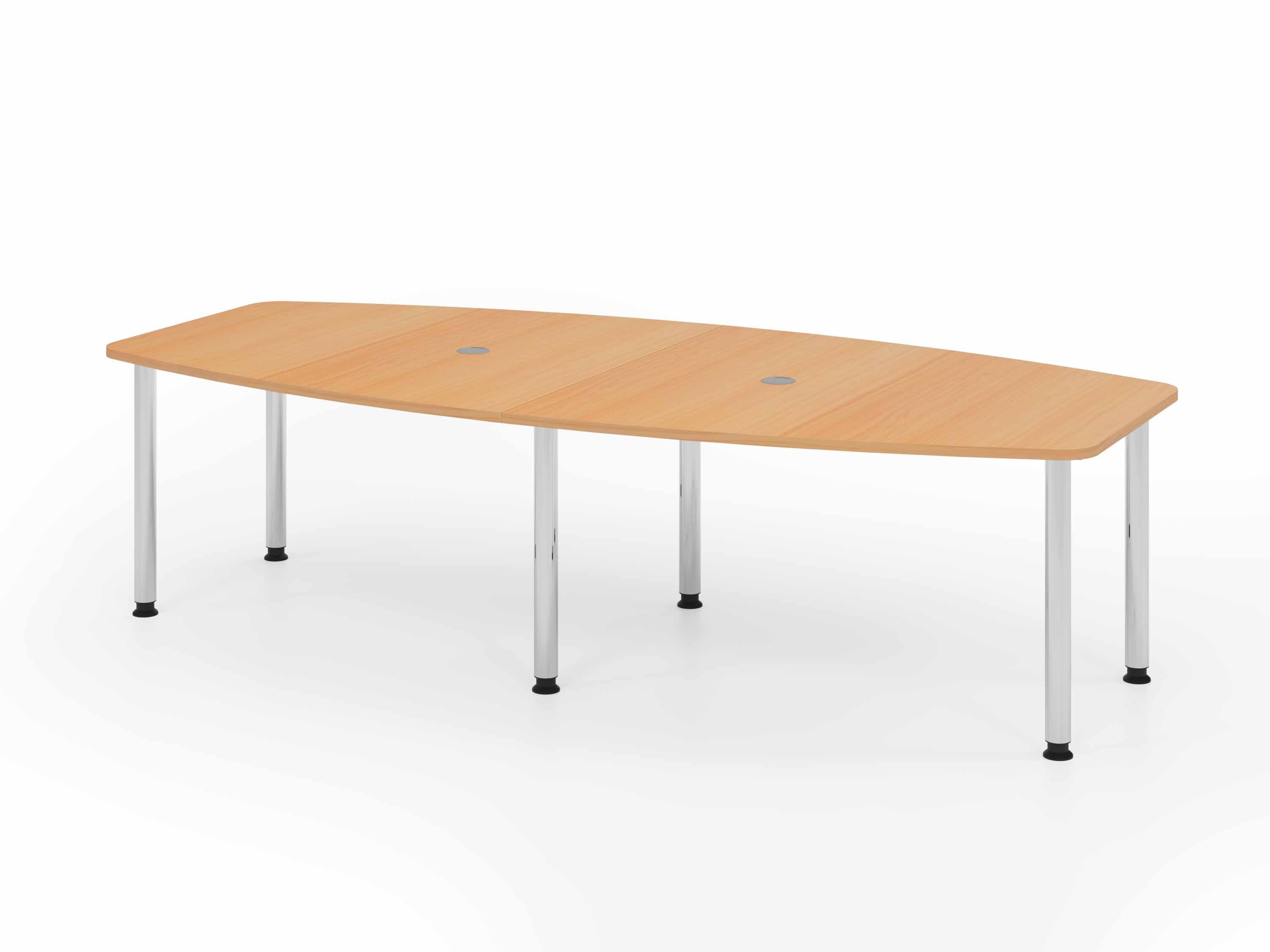 deskgo konferenz b Chromfüße Meetingtisch