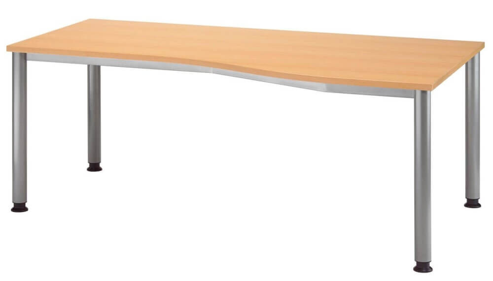 deskgo variabel H Schreibtisch H-Gestell silber