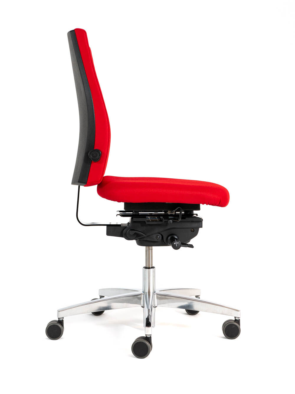 Chairgo 14 Bürostuhl ohne Armlehnen, rot, seite